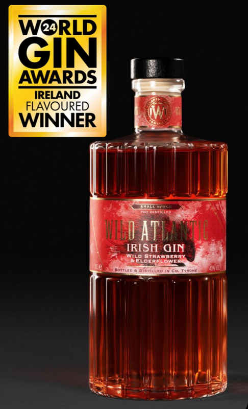 Wild Atlantic Irish Gin (Wild Strawberry & Elderflower) - Winner - World Gin Awards - Ireland