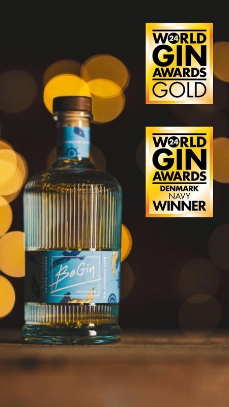 BeGin - Gold; Winner - World Gin Awards - Denmark - 2024