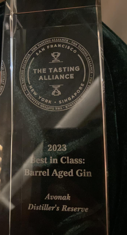 Avonak Distiller's Reserve - Best in Class - The Tasting Alliance - San Francisco / New York / Singapore (as listed on award) - 2023