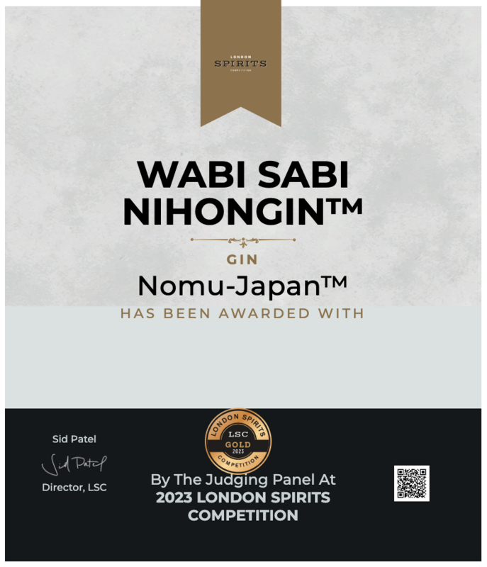 WABI SABI NIHONGIN™ - Gold - London Spirits Competition - London - 2023