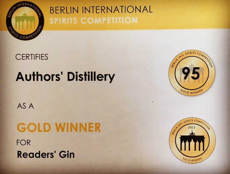 Readers' Gin - Gold - Berlin International Spirits Competition - Berlin (Germany) - 2023