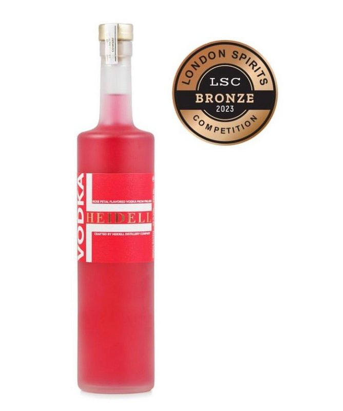 Heidell Vodka (Rose Petal Flavoured Vodka) - Bronze - London Spirits Competition - 2023