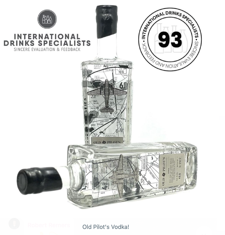 Old Pilot's Vodka - 93 points - International Drinks Specialists