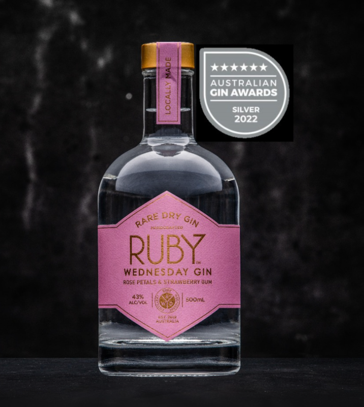 RUBY Wednesday Gin (Rare Dry Gin) - Silver - Australian Gin Awards - Australia - 2022