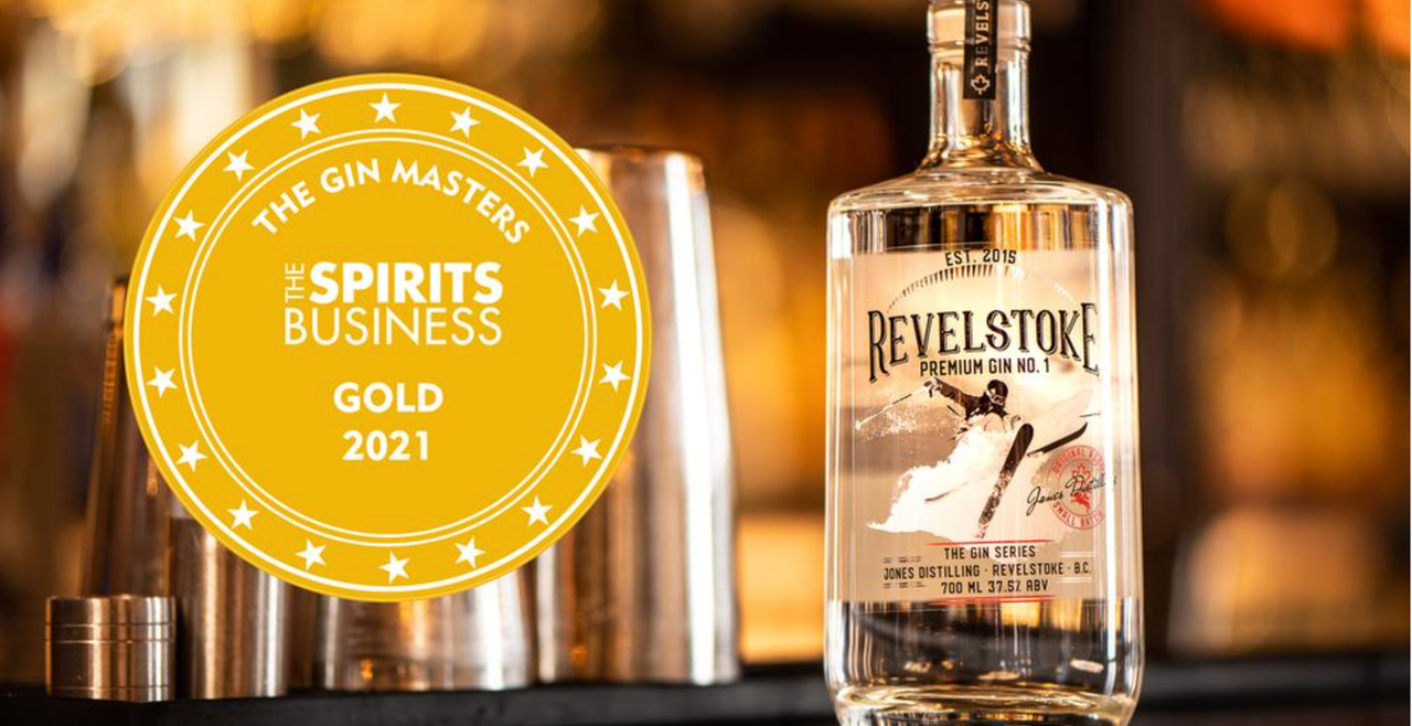 Revelstoke Premium Gin No. 1 - Gold - The Gin Masters (The Spirits Business) - 2021