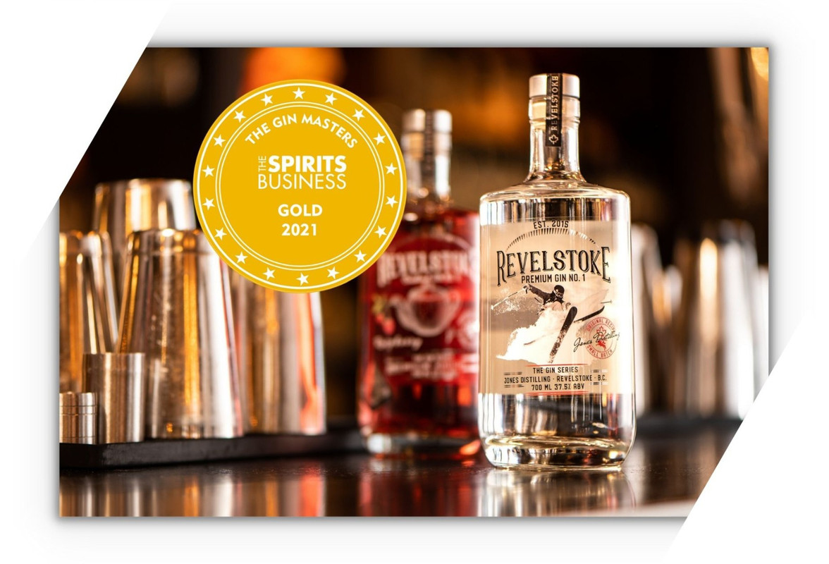 Revelstoke Premium Gin No. 1 - Gold - The Gin Masters (The Spirits Business) - 2021