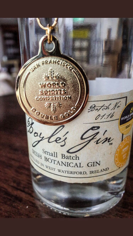 Boyle's Gin - Double Gold - San Francisco World Spirits Competition - San Francisco