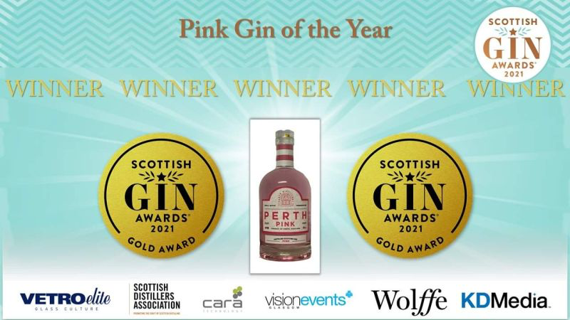 Perth Pink - Gold Award - Scottish Gin Awards - Scotland - 2021