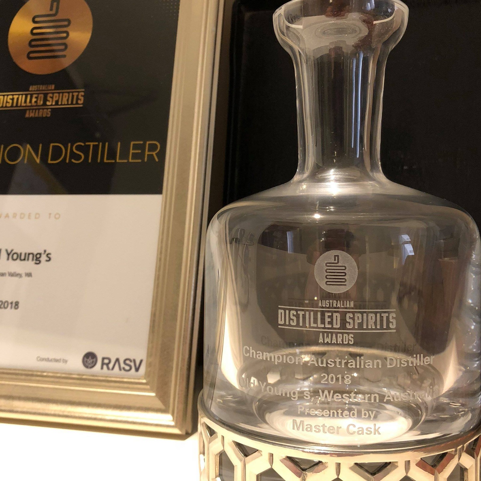 G. Young's - Champion - Australian Distilled Spirits Awards - Australia / Western Australia - 2018