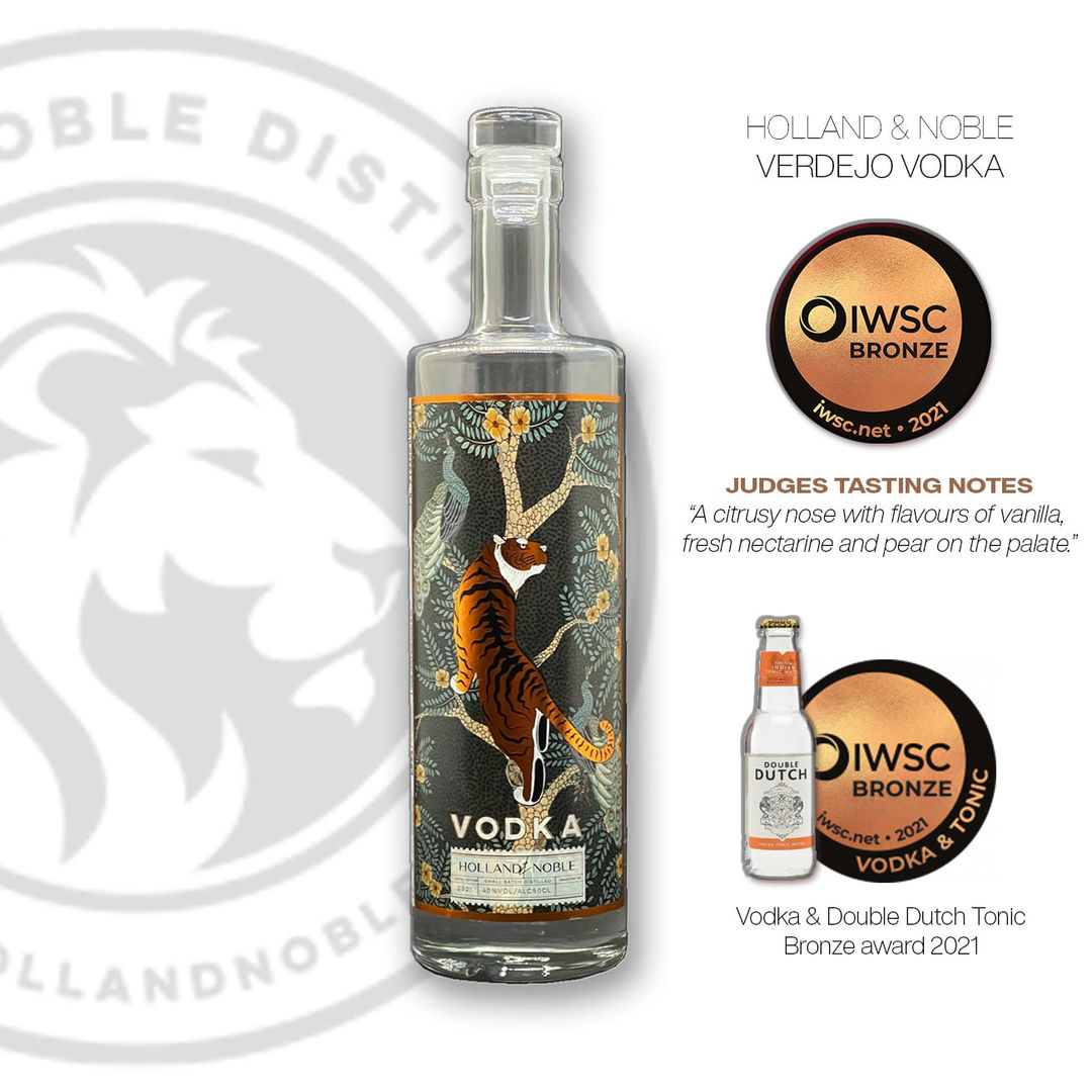 Holland & Noble Verdejo Vodka - Bronze - IWSC (International Wine & Spirit Competition) - 2021