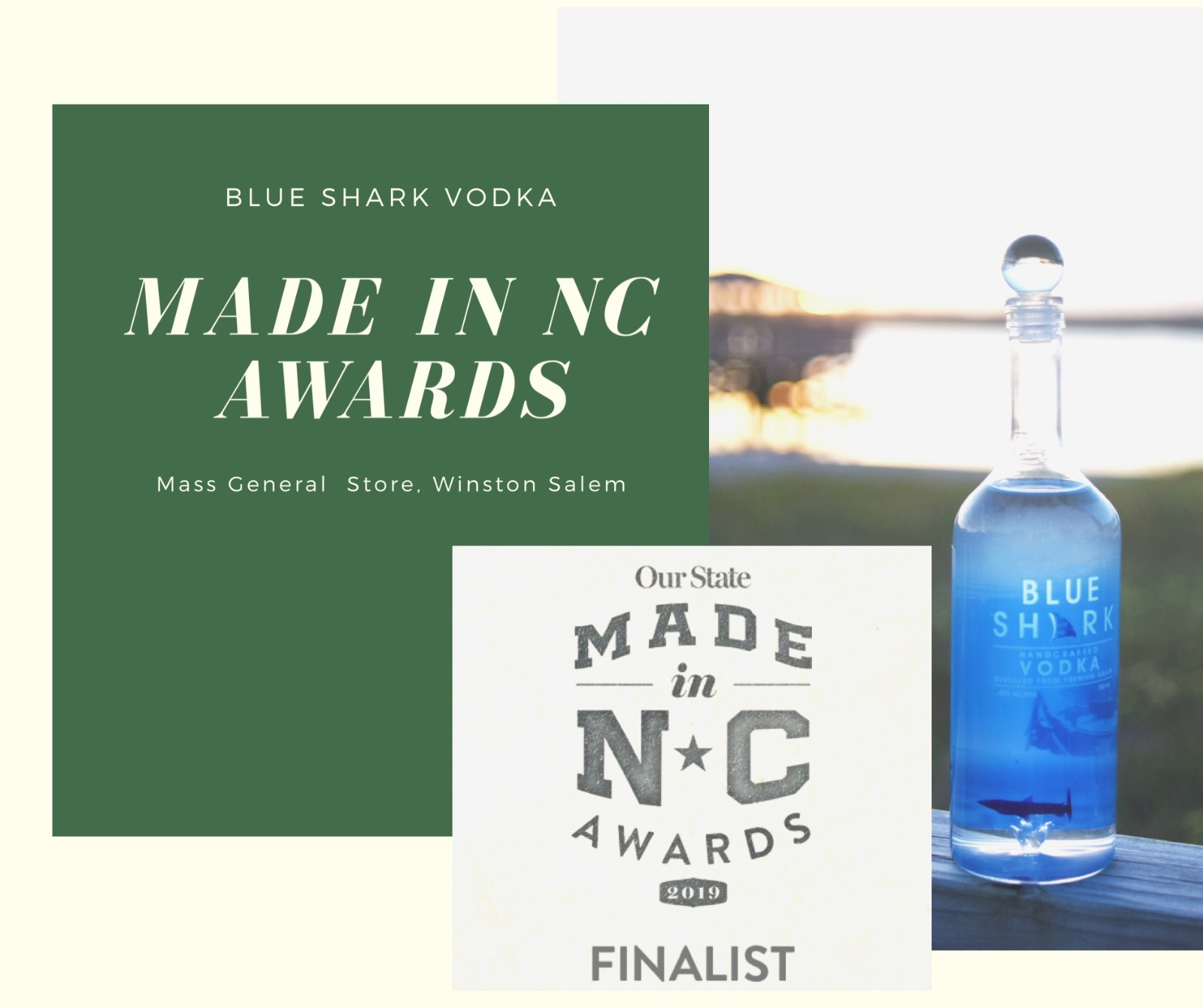 Blue Shark Vodka - Finalist - Our State Made in NC Awards - North Carolina (NC) - 2019