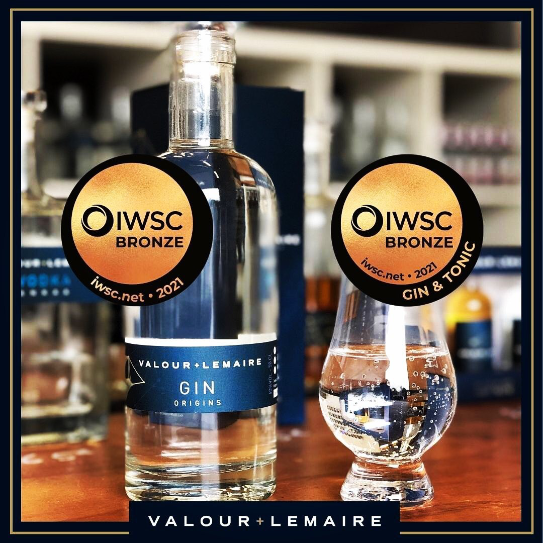 Valour + Lemaire Gin Origins - Bronze - IWSC - 2021