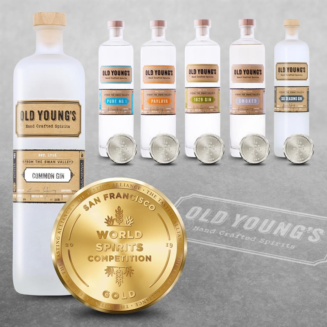 Old Young's Common Gin - Gold - San Francisco World Spirits Competition - San Francisco - 2019