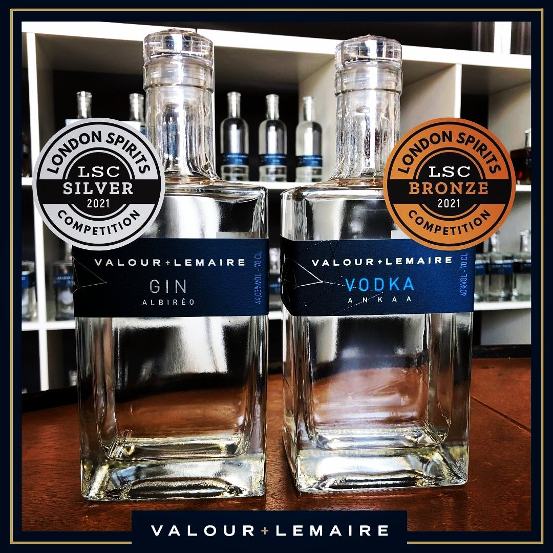 Valour+Lemaire Gin Albiréo / Valour+Lemaire Vodka Ankaa - Silver (Gin) / Bronze (Vodka) - London Spirits Competition (LSC) - 2021