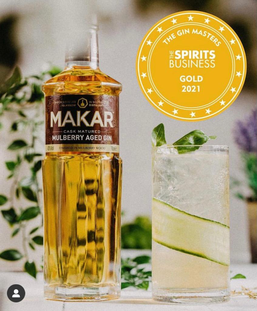 MAKAR Cask Matured Mulberry Aged Gin - Gold - The Gin Masters (The Spirits Business) - 2021
