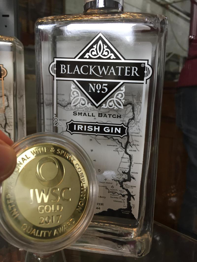 Blackwater No.5 Small Batch Irish Gin - Gold - IWSC (International Wine & Spirit Competition) - 2017