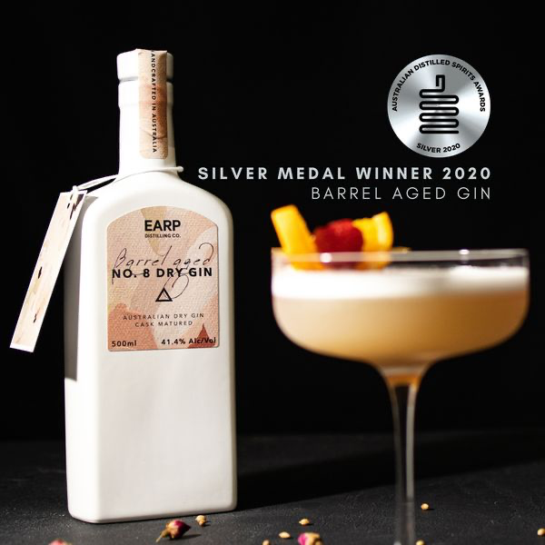 Barrel Aged No. 8 Dry Gin - Silver - Australian Distilled Spirits Awards - Australia - 2020