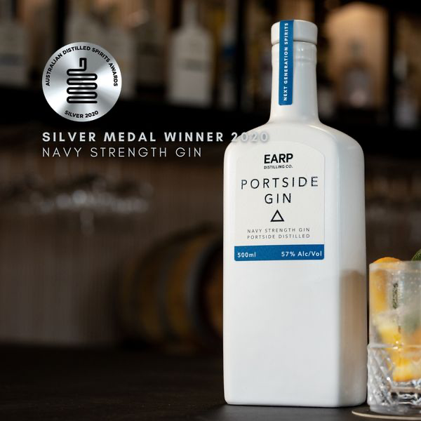 Portside Gin (Navy Strength Gin) - Silver - Australian Distilled Spirits Awards - Australia - 2020