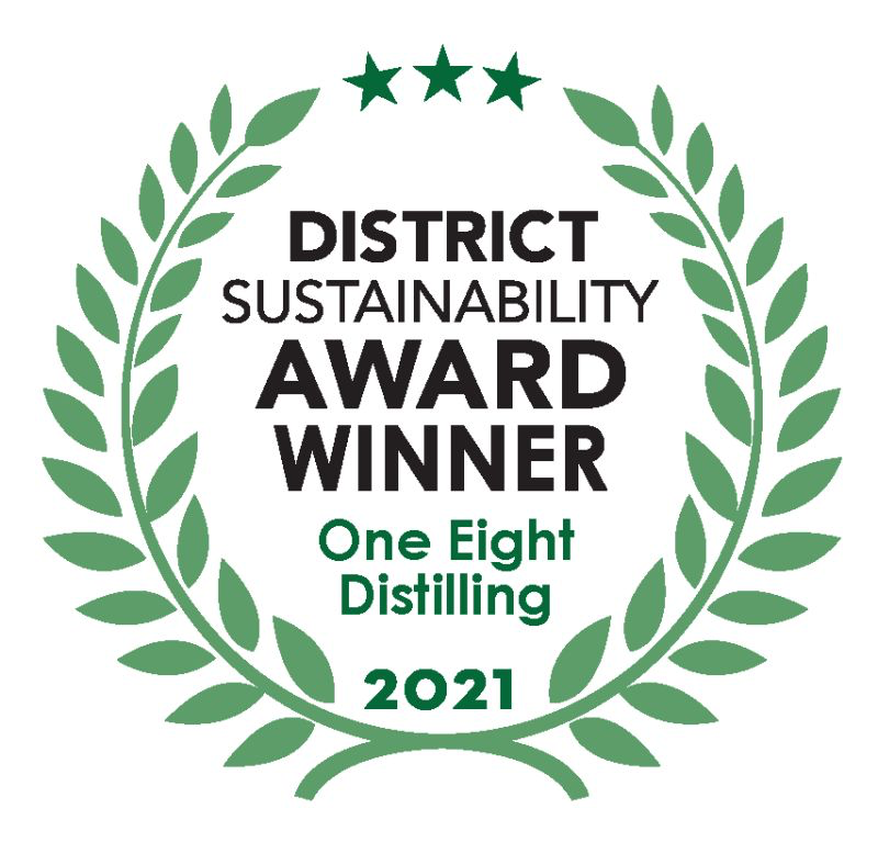 One Eight Distilling - Winner - District Sustainability Award - 2021