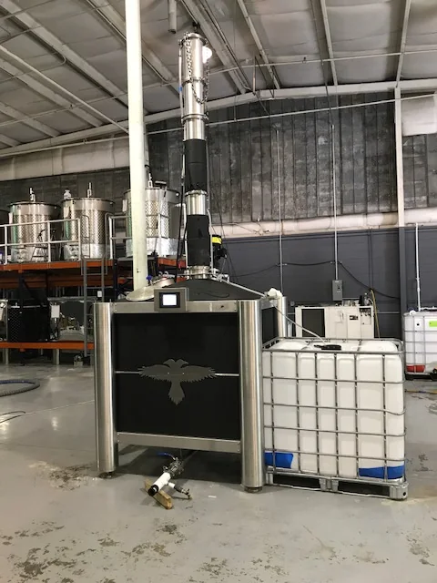 The iStill installation at Graybeard Distillery, North Carolina, photographed in 2017.