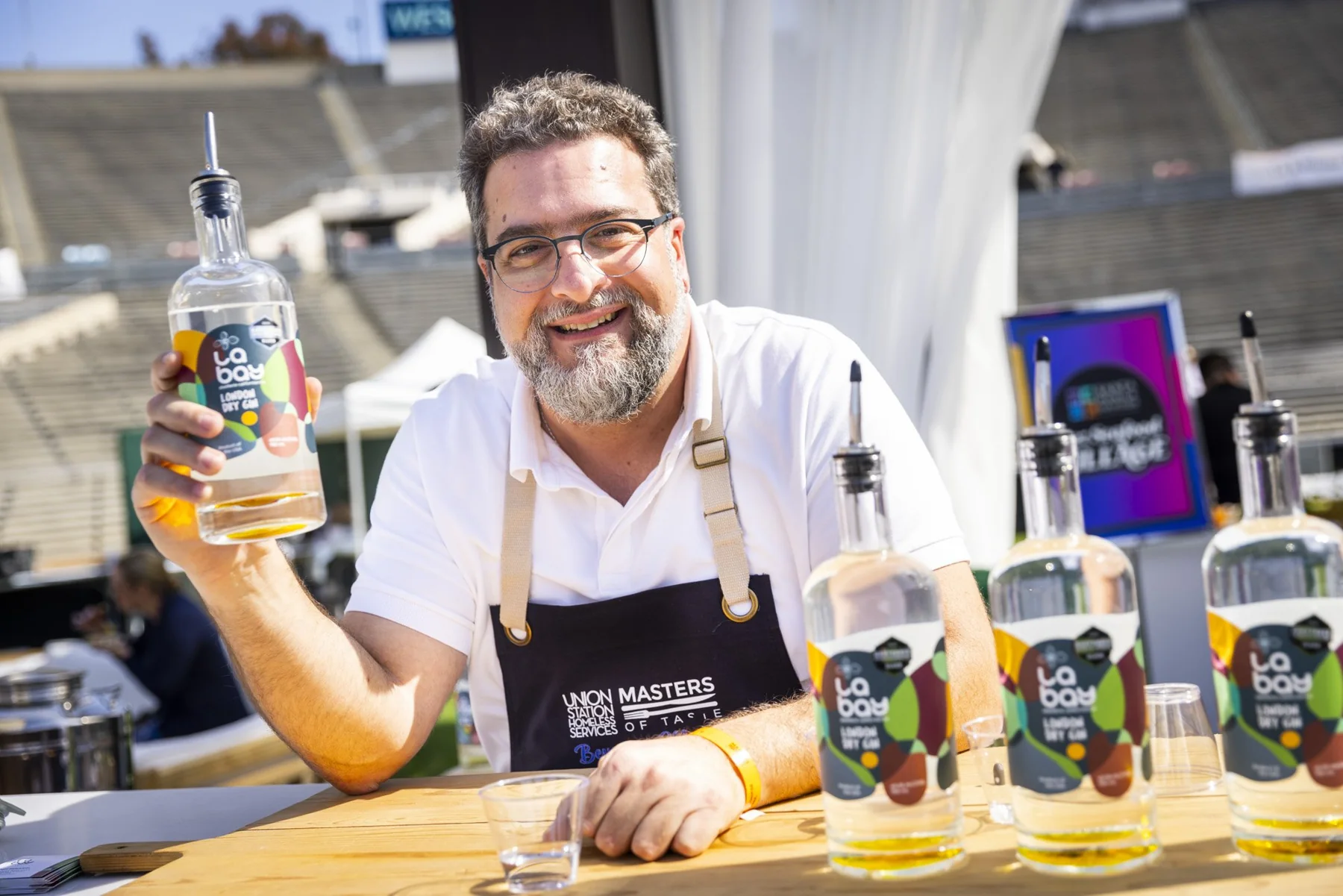 Shadi Saroufim, founder and master distiller of La Bay Gin in Los Angeles.