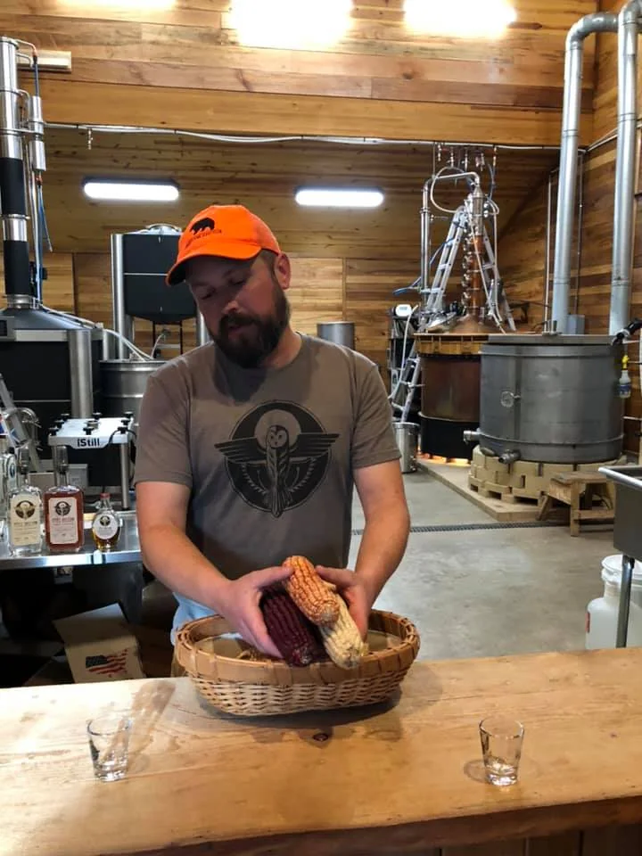 A Still Hollow distiller working by hand inside the family’s West Virginia distillery