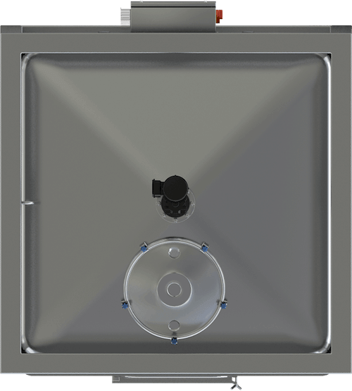 Top view of the square iStill Masher