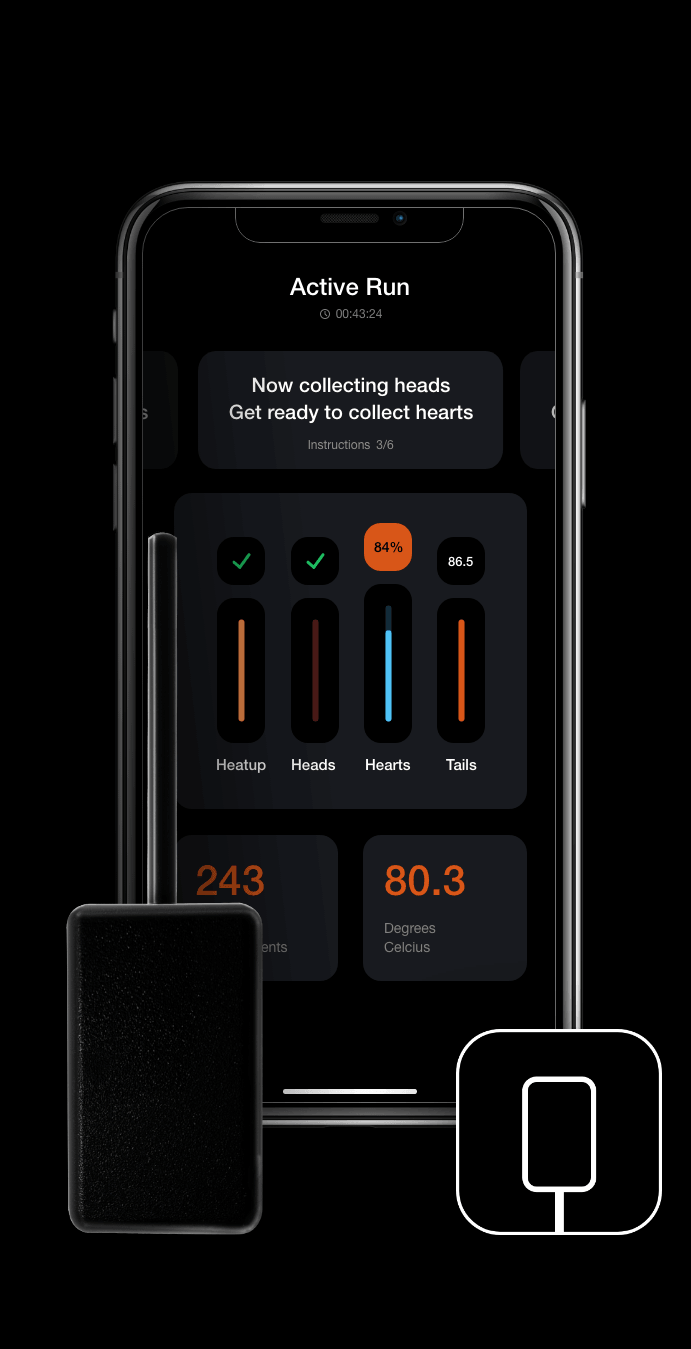 StillControl mobile app interface shown on a phone screen