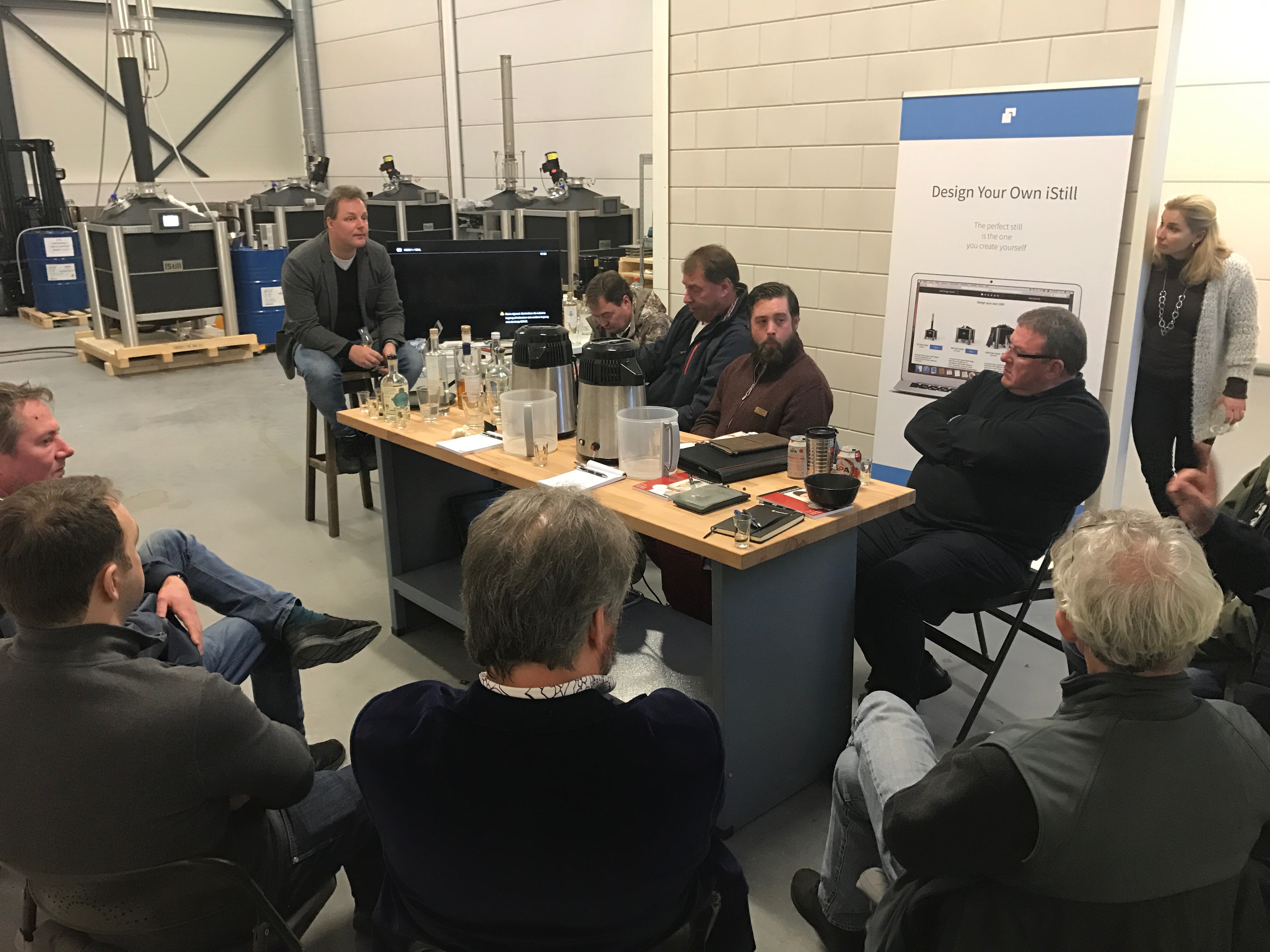 A gin workshop on the floor of the iStill Assembly Hall.