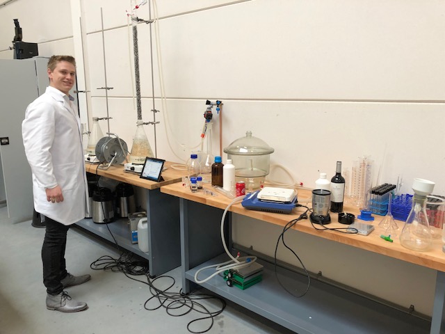 Working on recipe development in the iStill University laboratory.