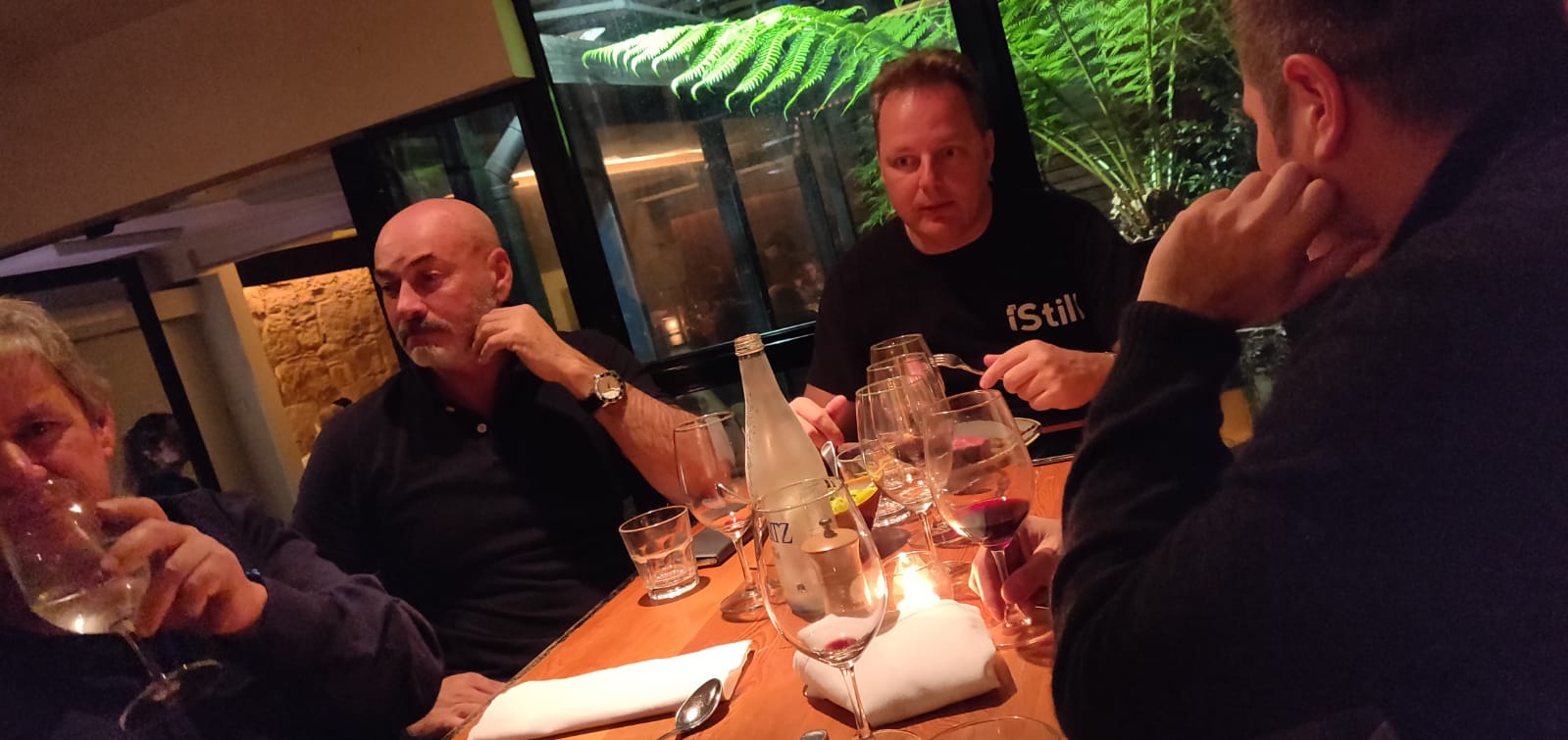 Sharing food and conversation after class in Australia.